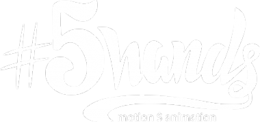 Логотип компании 5 hands animation studio компания по созданию инфографики